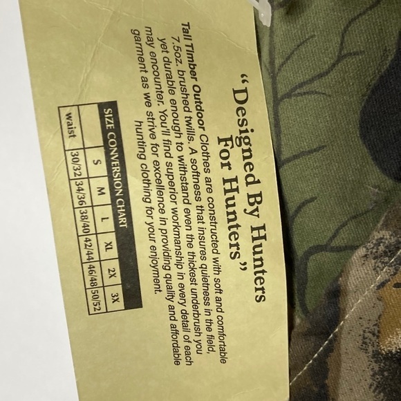 NWT Tall Timber Outdoors Cammo Sz Medium - Picture 6 of 6